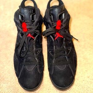 Air Jordan Black and Red Sneakers